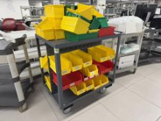 Durham Mfg. Steel Cart with Bins