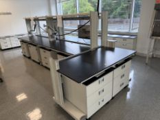 Rolling Lab Benches w/Cabinets