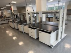 Rolling Lab Benches w/Cabinets