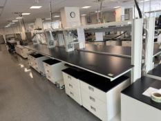 Rolling Lab Benches w/Electricity Outlet Bars