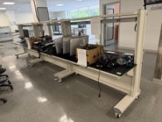 Rolling Lab Benches w/Cabinets