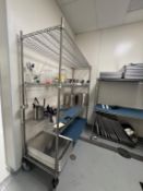 Assorted Racking and Kitchen Supplies