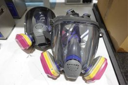 (2) 3M Ultimate FX FF-Series Full-Face Respirators