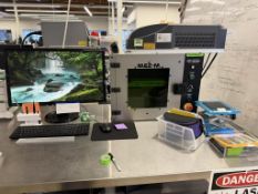 2019 KEYENCE ML-Z9610 / ML-Z9600 3-Axis CO2 Laser Marking System w/ Enclosure & Workstation