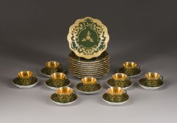  | 28-TEILIGES KAFFEESERVICE MIT GOLDENEM BLÄTTERDEKOR