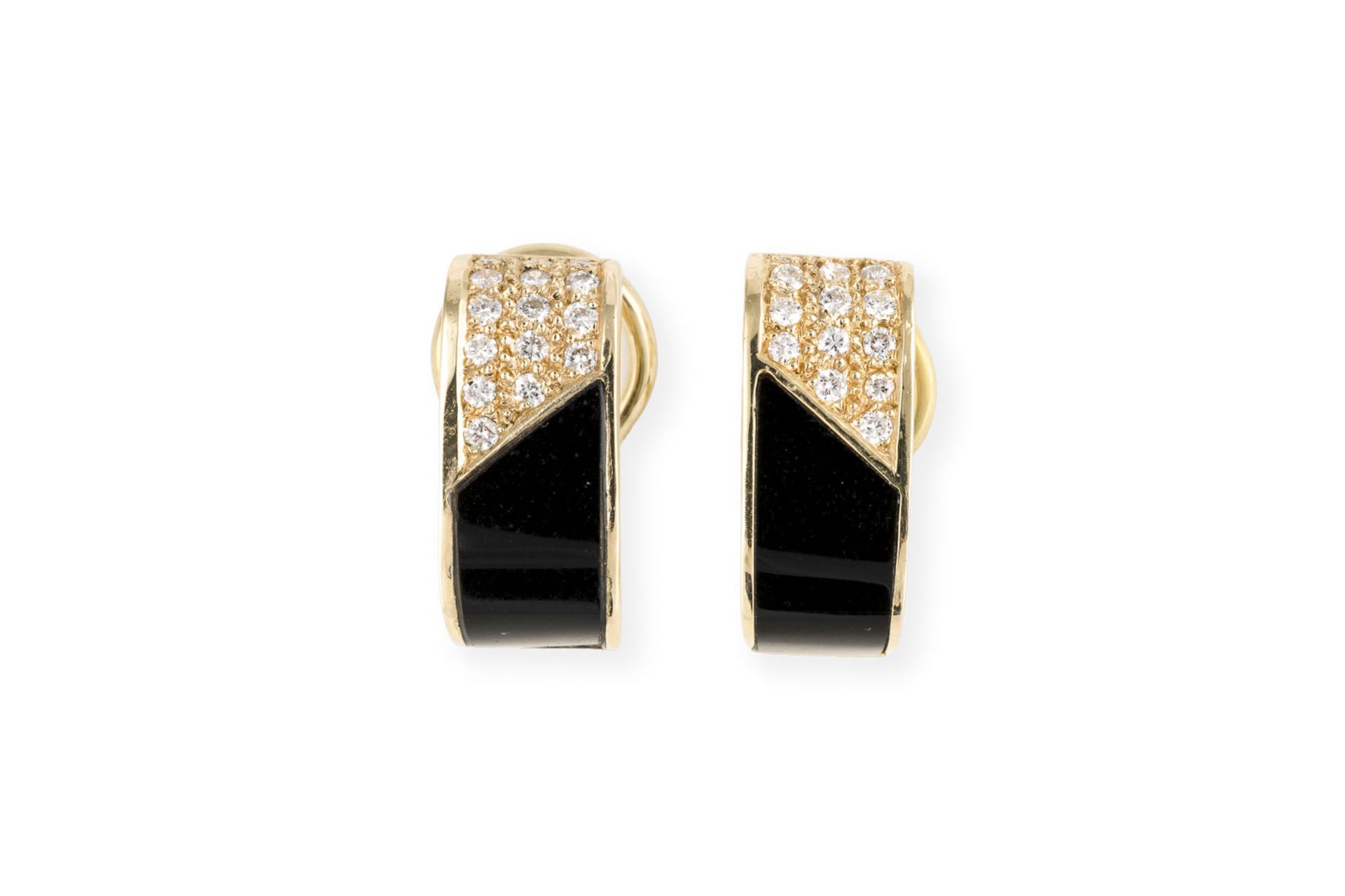 BRILLANT ONYX CLIPSTECKER