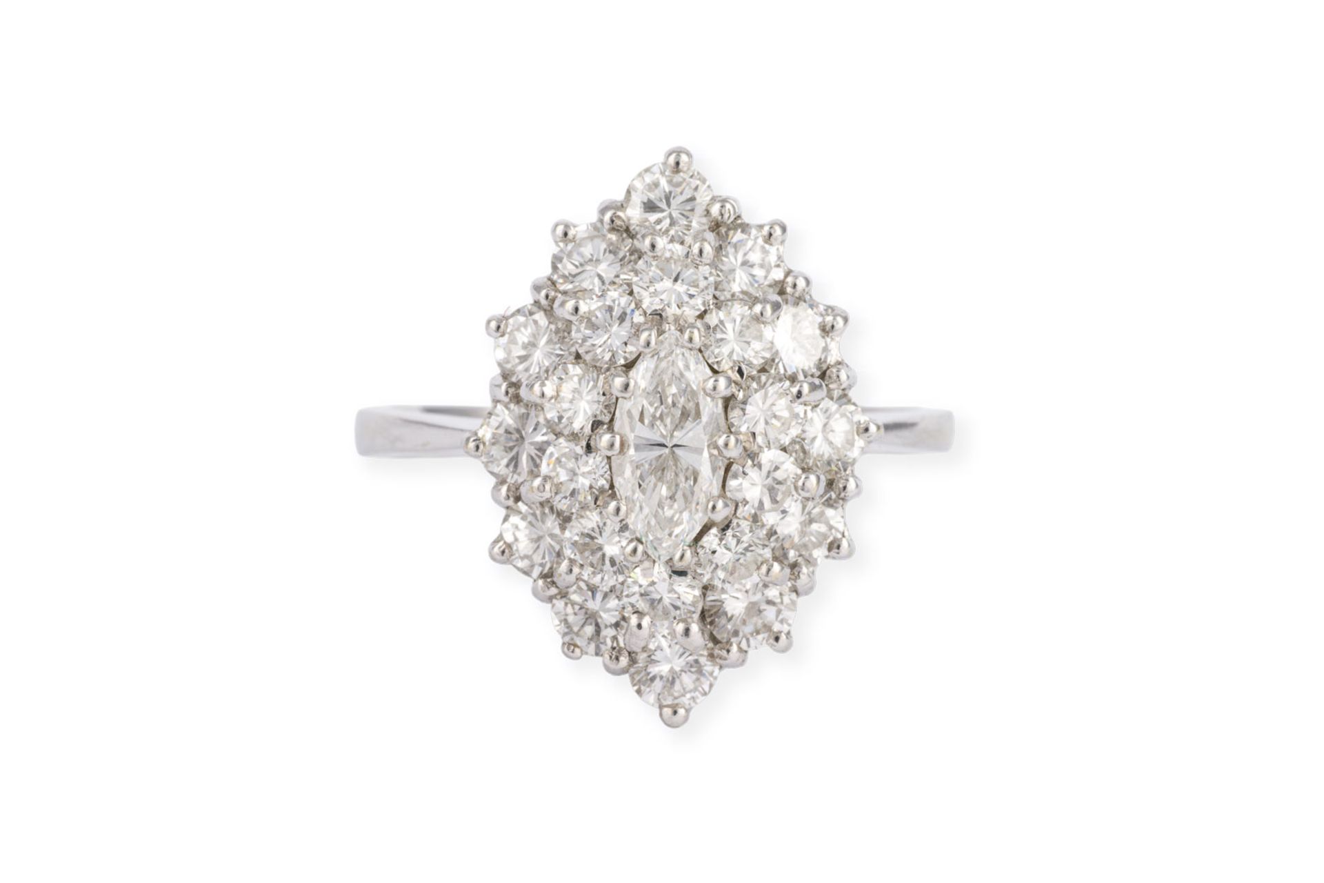 DIAMANT MARQUISE CLUSTER RING
