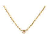 SOLITÄR CHAMPANGER DIAMANT COLLIER