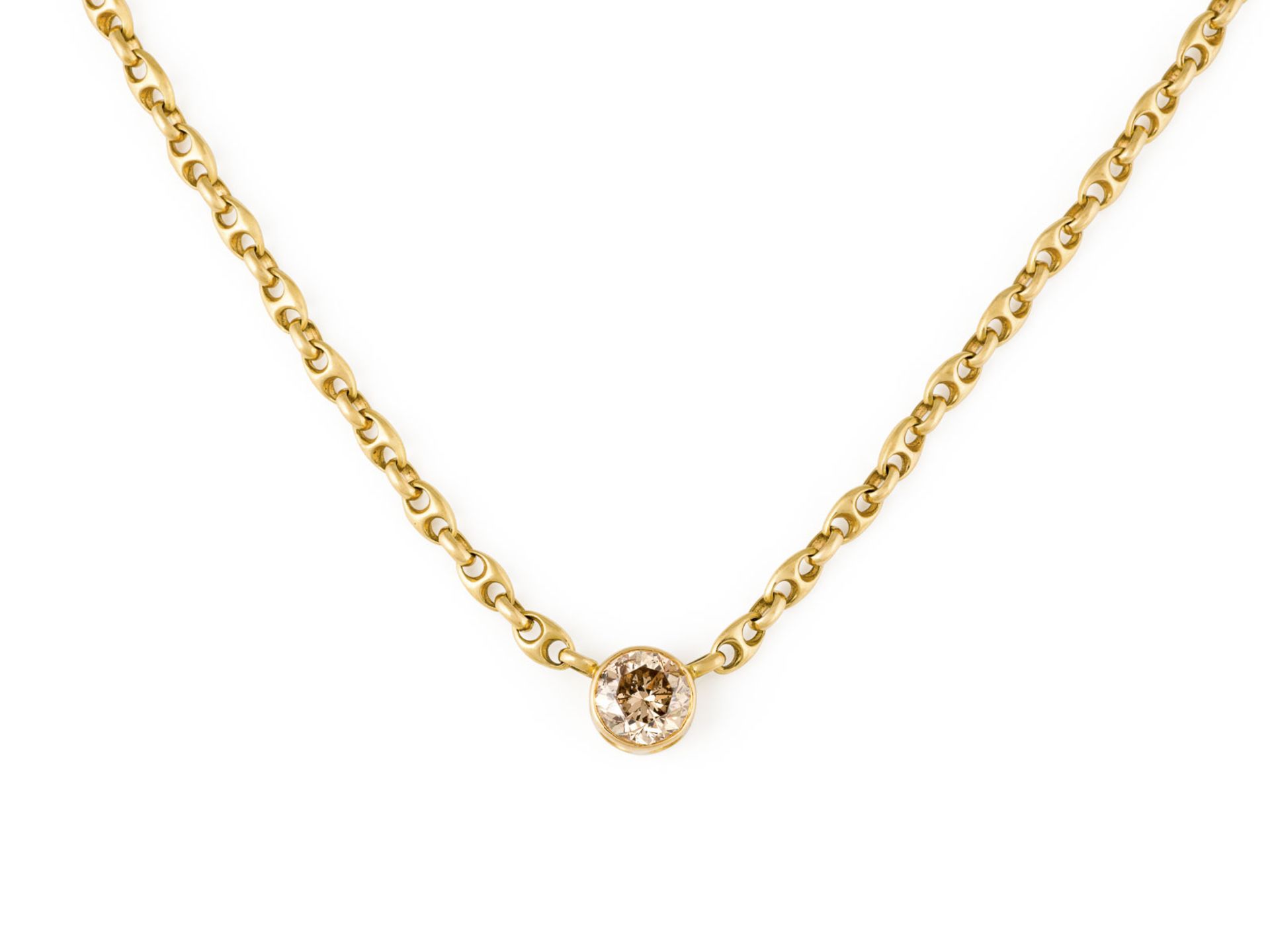 SOLITÄR CHAMPANGER DIAMANT COLLIER