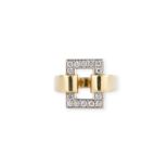 RECHTECKIGER BRILLANT RING