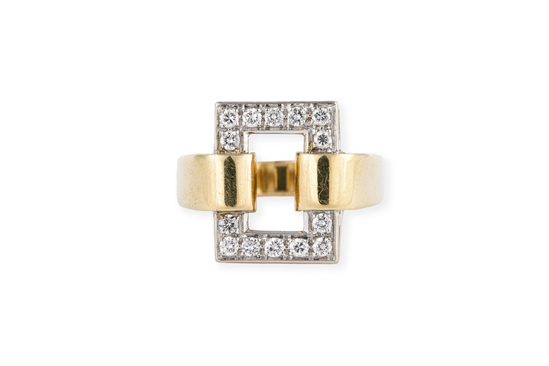 RECHTECKIGER BRILLANT RING