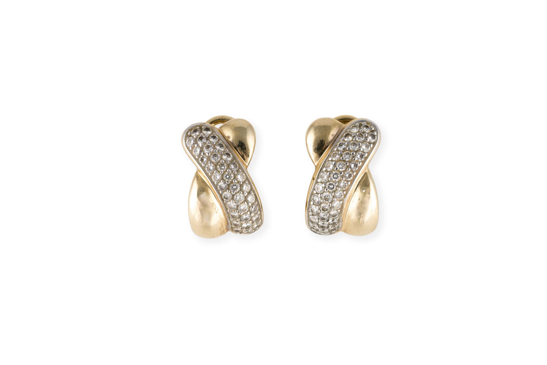 GEKREUZTE DIAMANT CLIPSTECKER