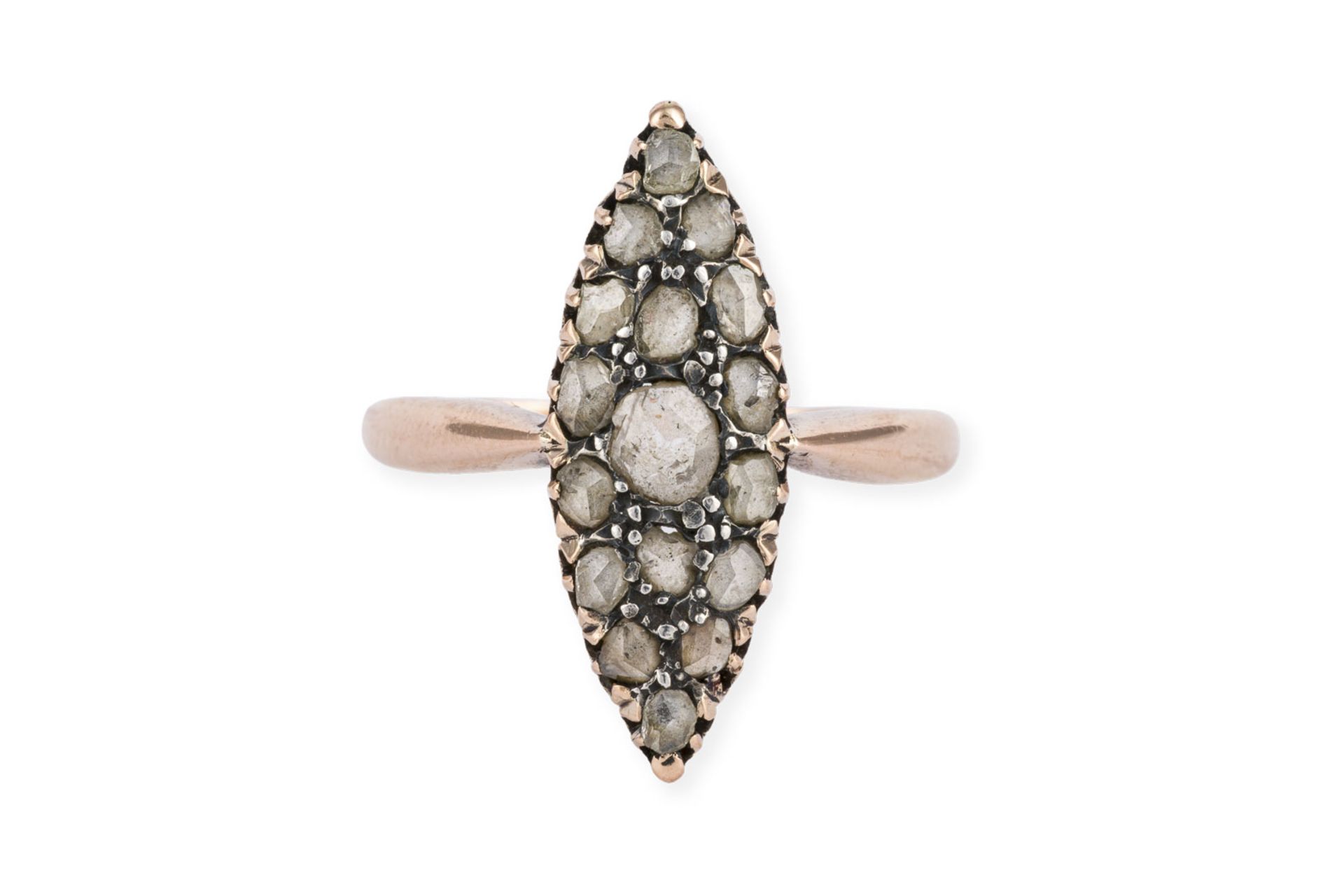 SPINDELFÖRMIGER DIAMANT RING