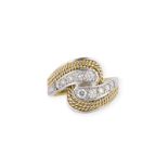 BICOLOR KORDEL RING