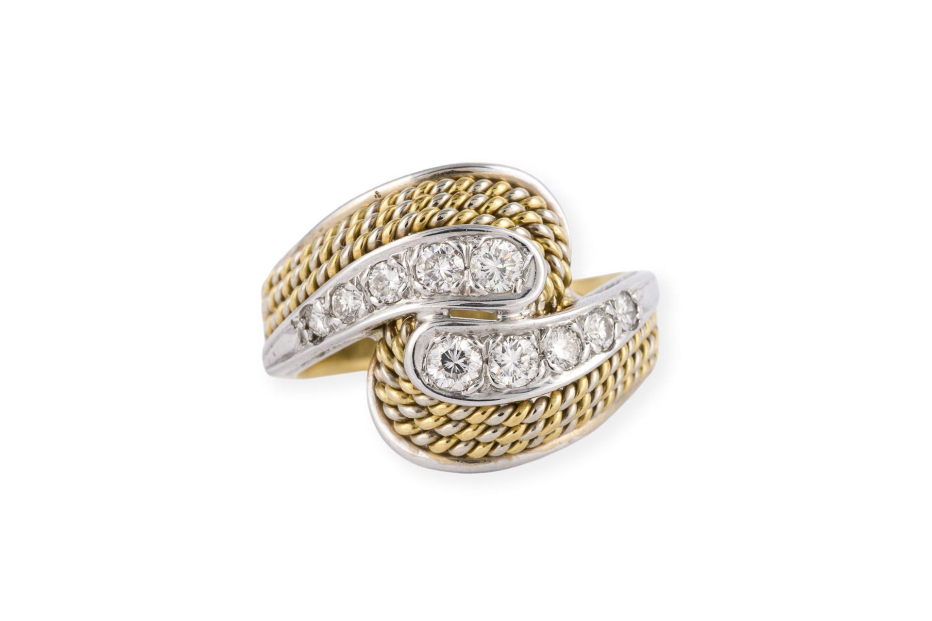 BICOLOR KORDEL RING