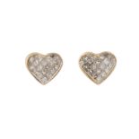 HERZ DIAMANT OHRSTECKER