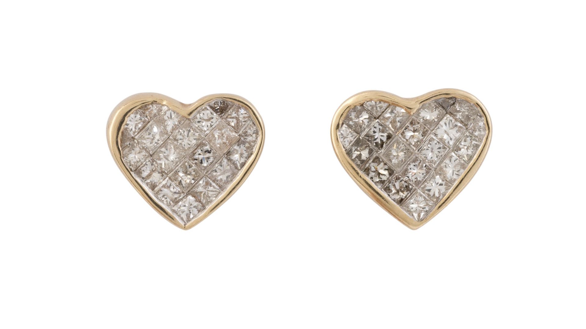 HERZ DIAMANT OHRSTECKER