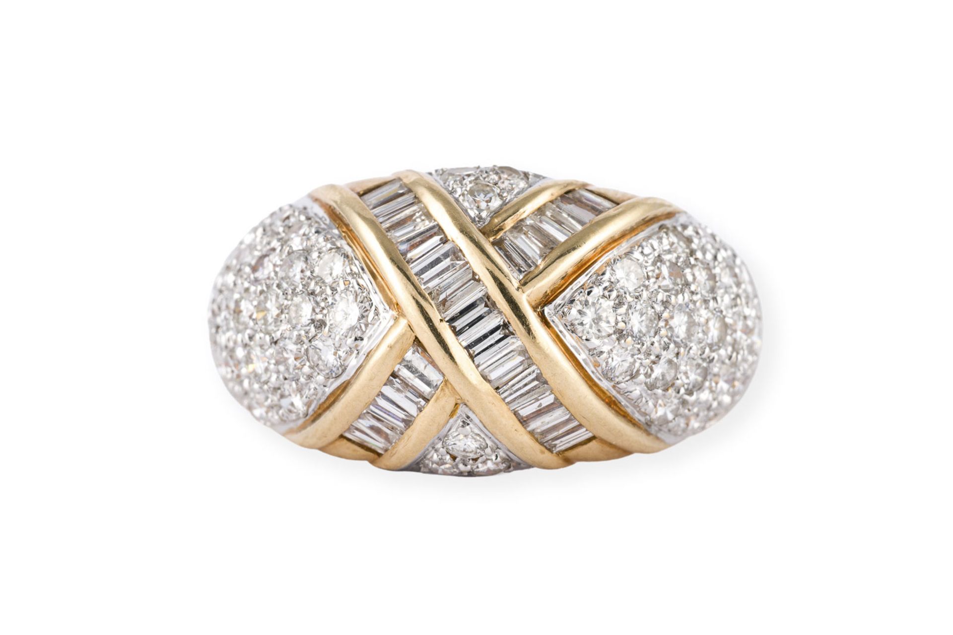 GEKREUZTER DIAMANT RING