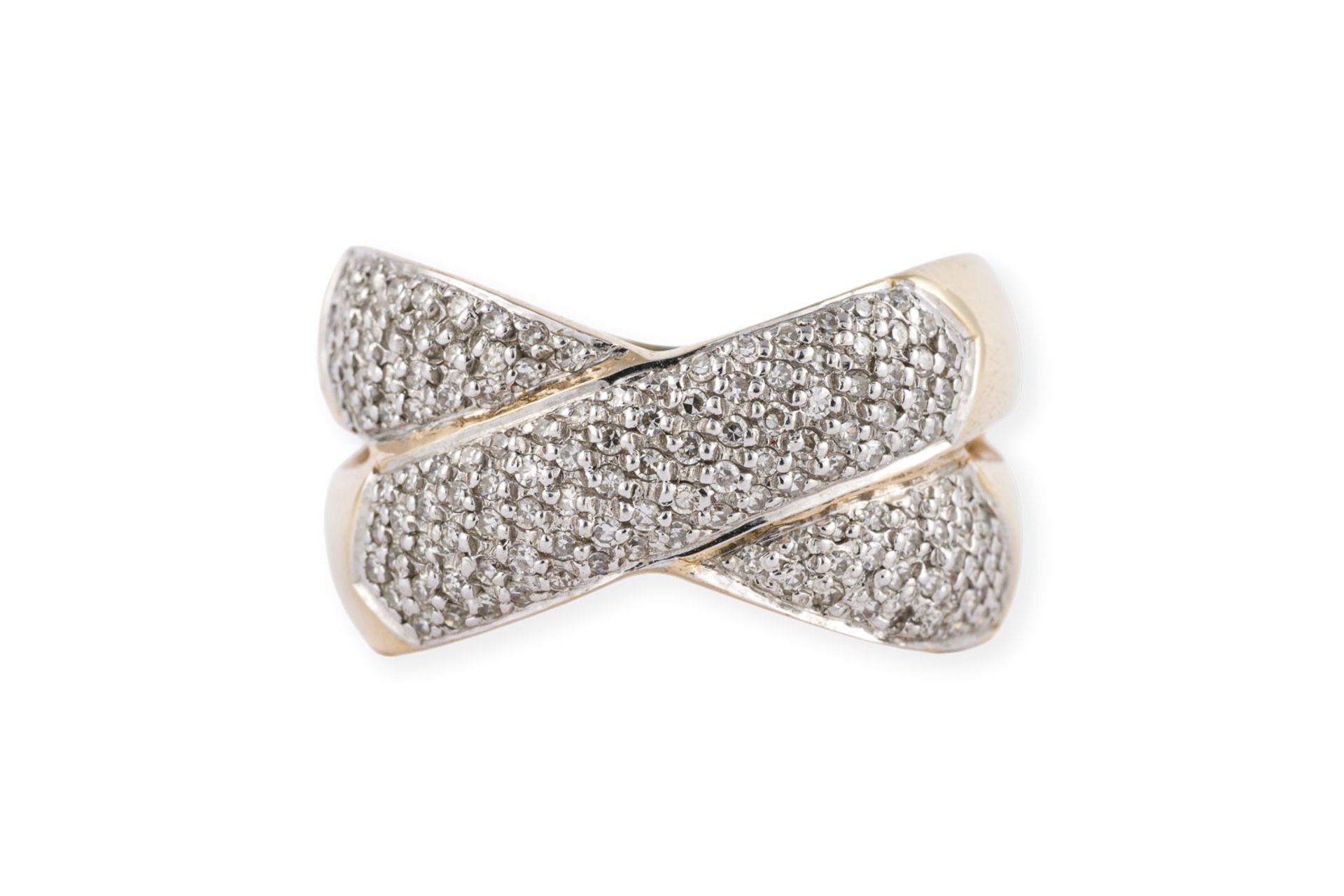 GEKREUZTER DIAMANT RING