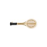 TENNISSCHLÄGER BROSCHE