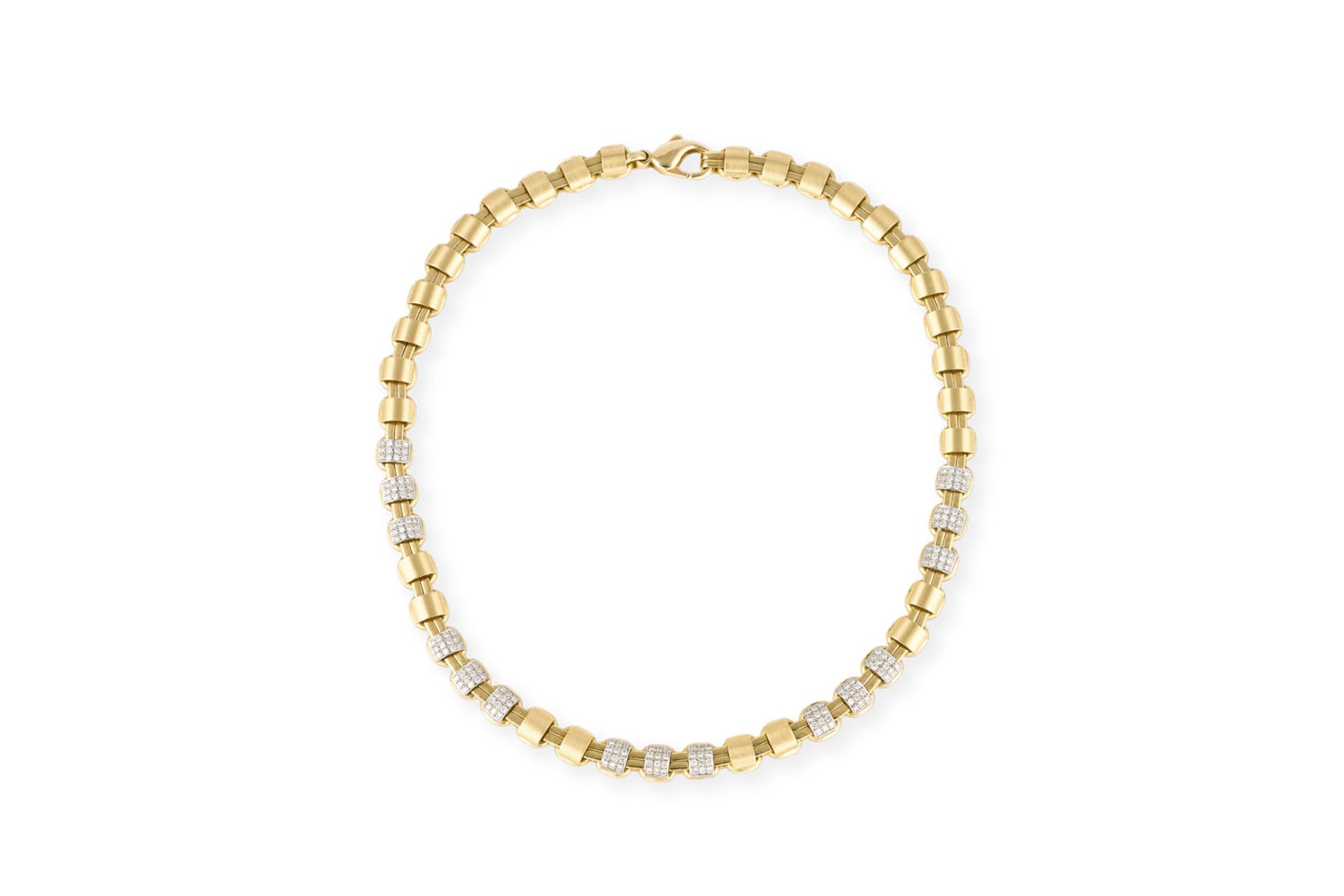 MASSIVES MATTIERTES BRILLANT COLLIER