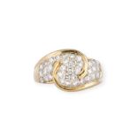 GEWIRBELTER BRILLANT RING