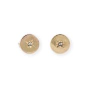  | RUNDE STERN DIAMANT OHRSTECKER