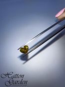 Heart Brilliant Cut 2.01ct Fancy Yellow Colour Natural Diamond - GIA Certificate