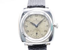 Rolex Oyster Circa 1948 Manual Wind 32mm Stainless Steel and Rolex Buckle and Leather Strap