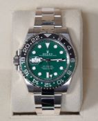 Rolex GMT-Master II Sprite 18k White Gold Green/Black Bezel Ref 126719VTNR 2025 Box & Card Verified