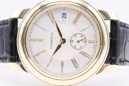 Tiffany & Co 18K Yellow Gold 'Mark Round' 37mm Watch