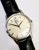 Omega Vintage 1961 Automatic 33mm Stainless Steel Leather strap and Steel Buckle