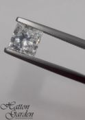 Natural 1.22ct D Colour IF (Internally Flawless) Colour Princess Cut - GIA Certificate