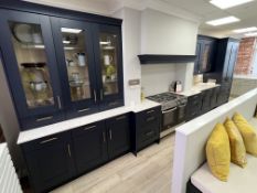 Kensington Indigo Blue Kitchen Display With Appliances, Hardware And Accessories