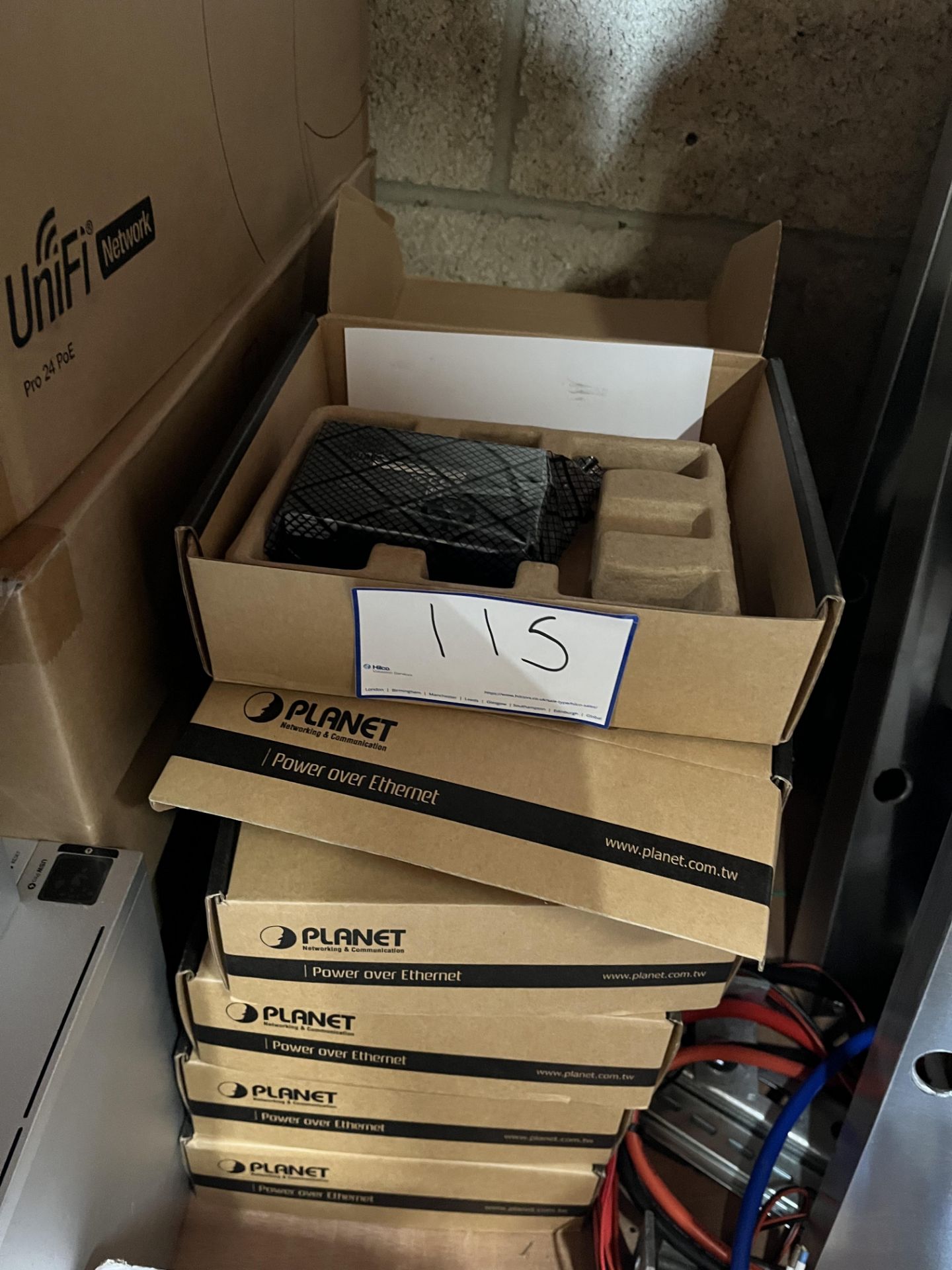 6 x Planet POE-171A-60 Single Port Multi-Gigabit 802.3BT POE++ Injector. LOCATION: Overton