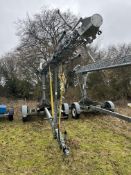 Versatower 30m Lattice Tower on Strumech Versatower M100 Trailer with Warrior Winches Winch. Locatio