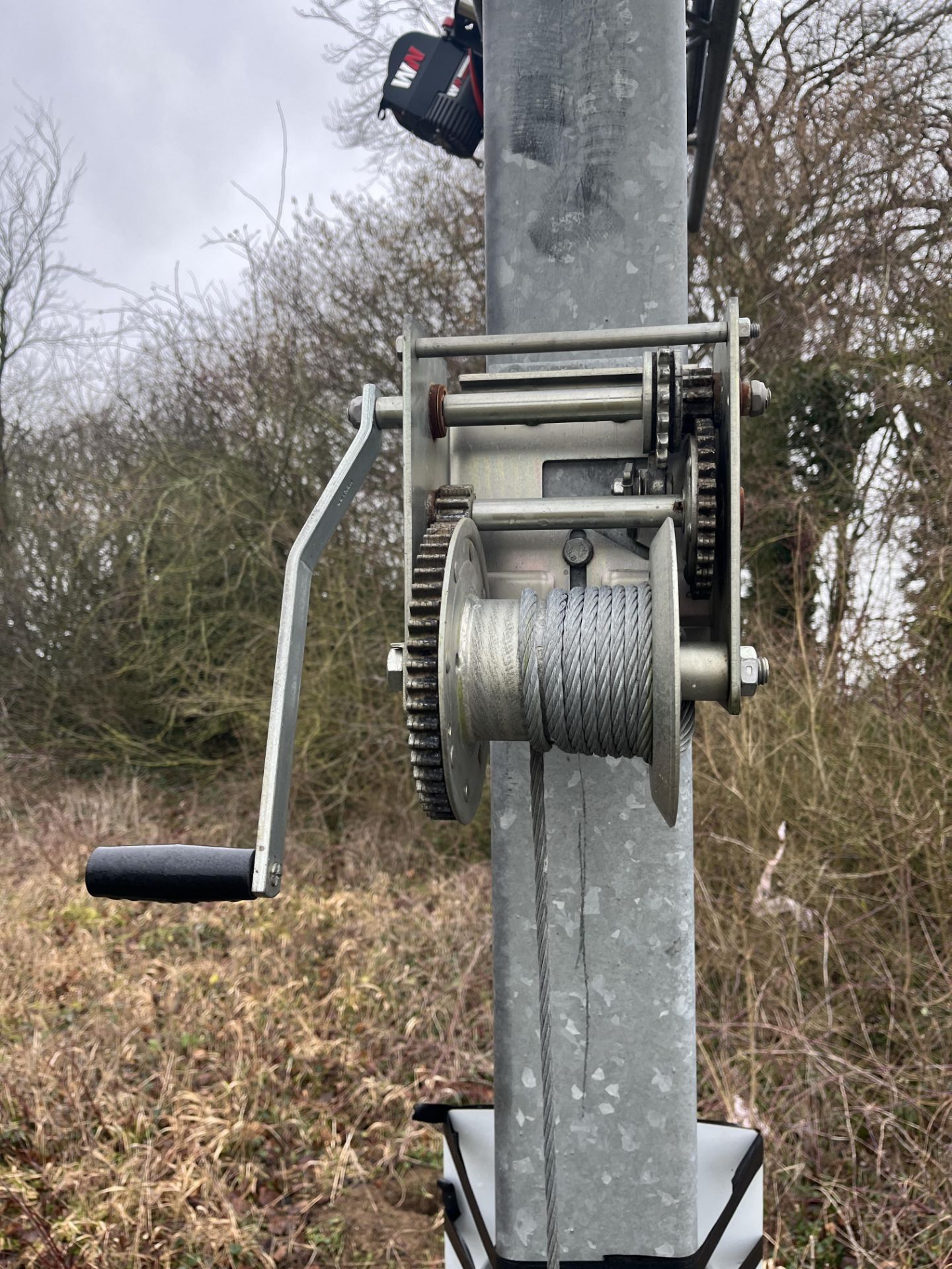 Versatower 30m Lattice Tower with Knott KRV20 Trailer with Warrior Winches Winch. LOCATION: Popham - Image 4 of 7