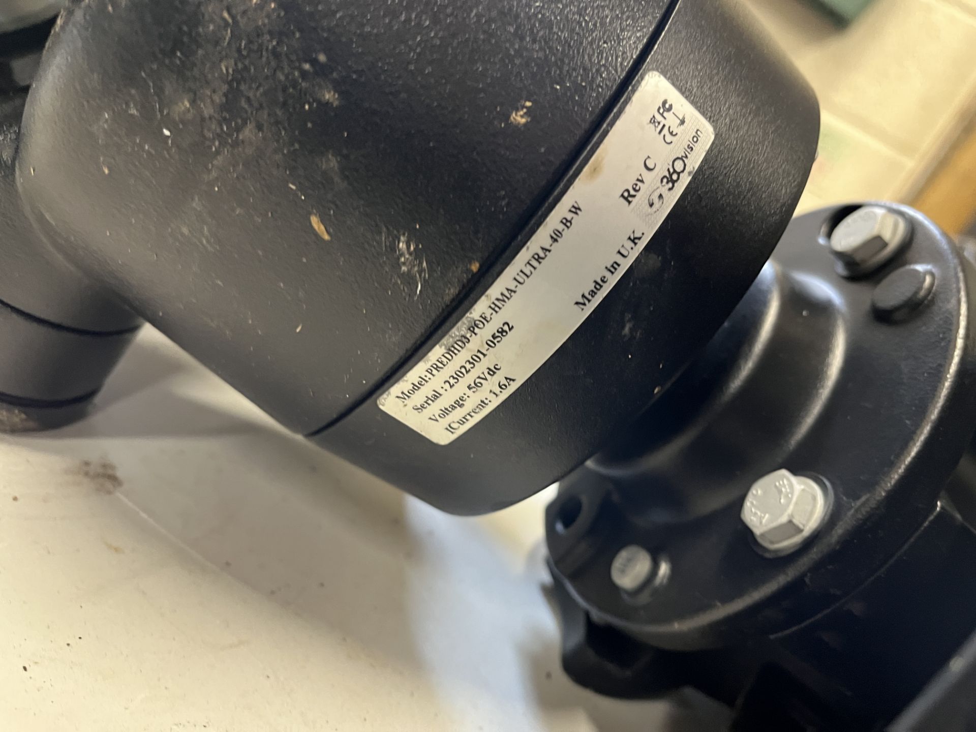 3 x 360 Vision PredHD3-POE-HMA-Ultra-40-B-W Cameras with Brackets. LOCATION: Overton - Image 3 of 4