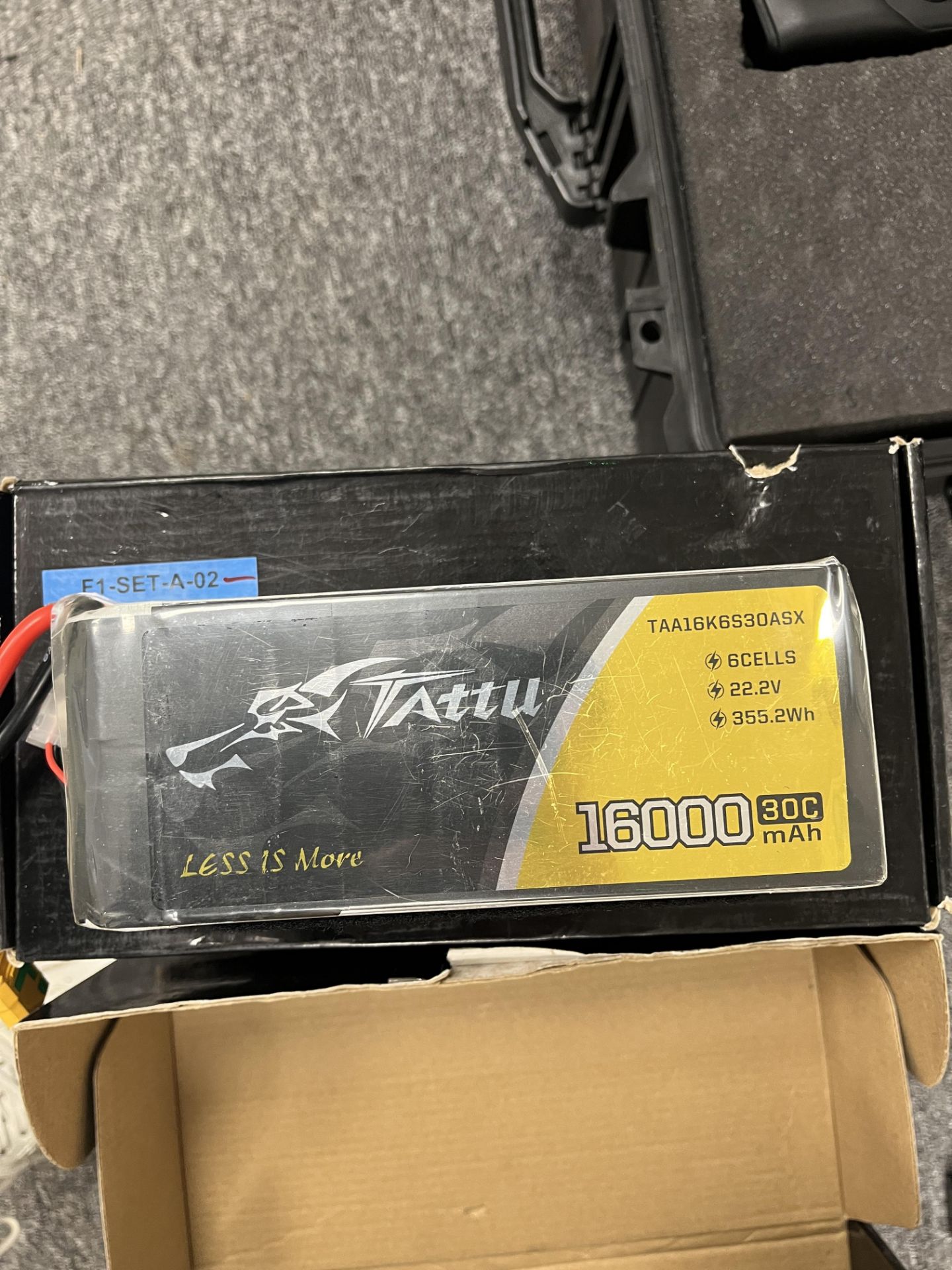 8 x Tattu Taa16K6S30ASX 16000 30C mAh 6 Cells 22.2v Batteries. LOCATION: Overton - Image 2 of 2