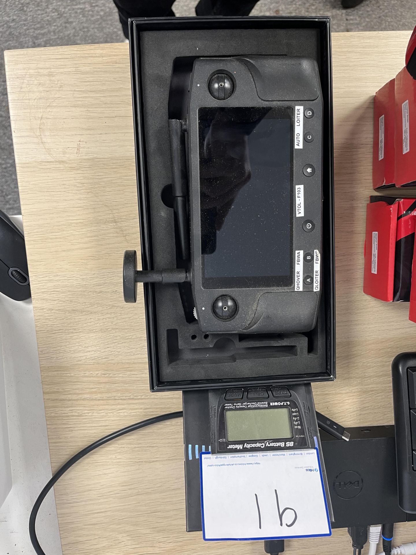 Herelink Controller Unit, 8S Battery Capacity Meter. LOCATION: Overton