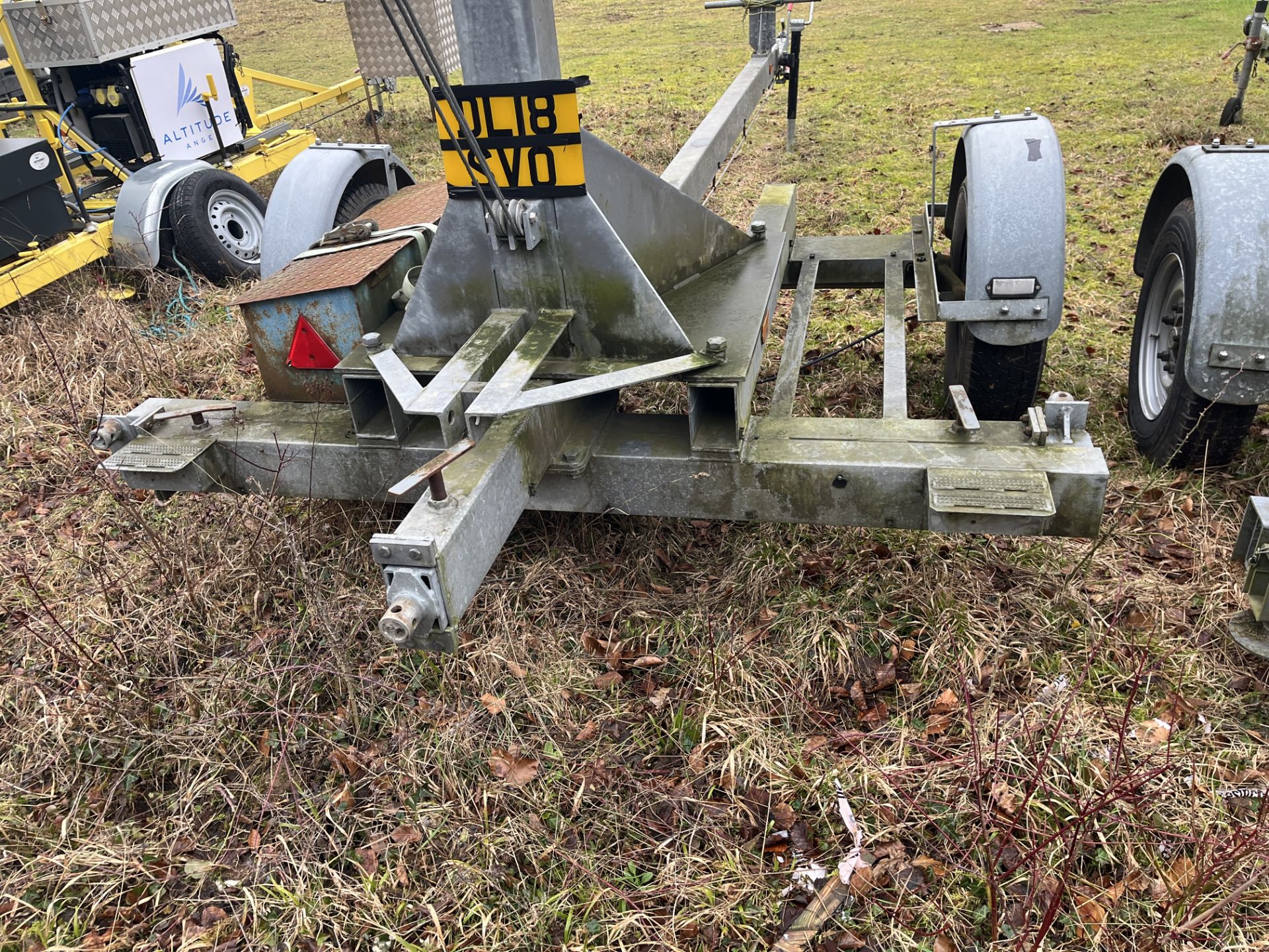 Versatower 30m Lattice Tower with Knott KRV20 Trailer with Warrior Winches Winch. LOCATION: Popham - Image 5 of 7
