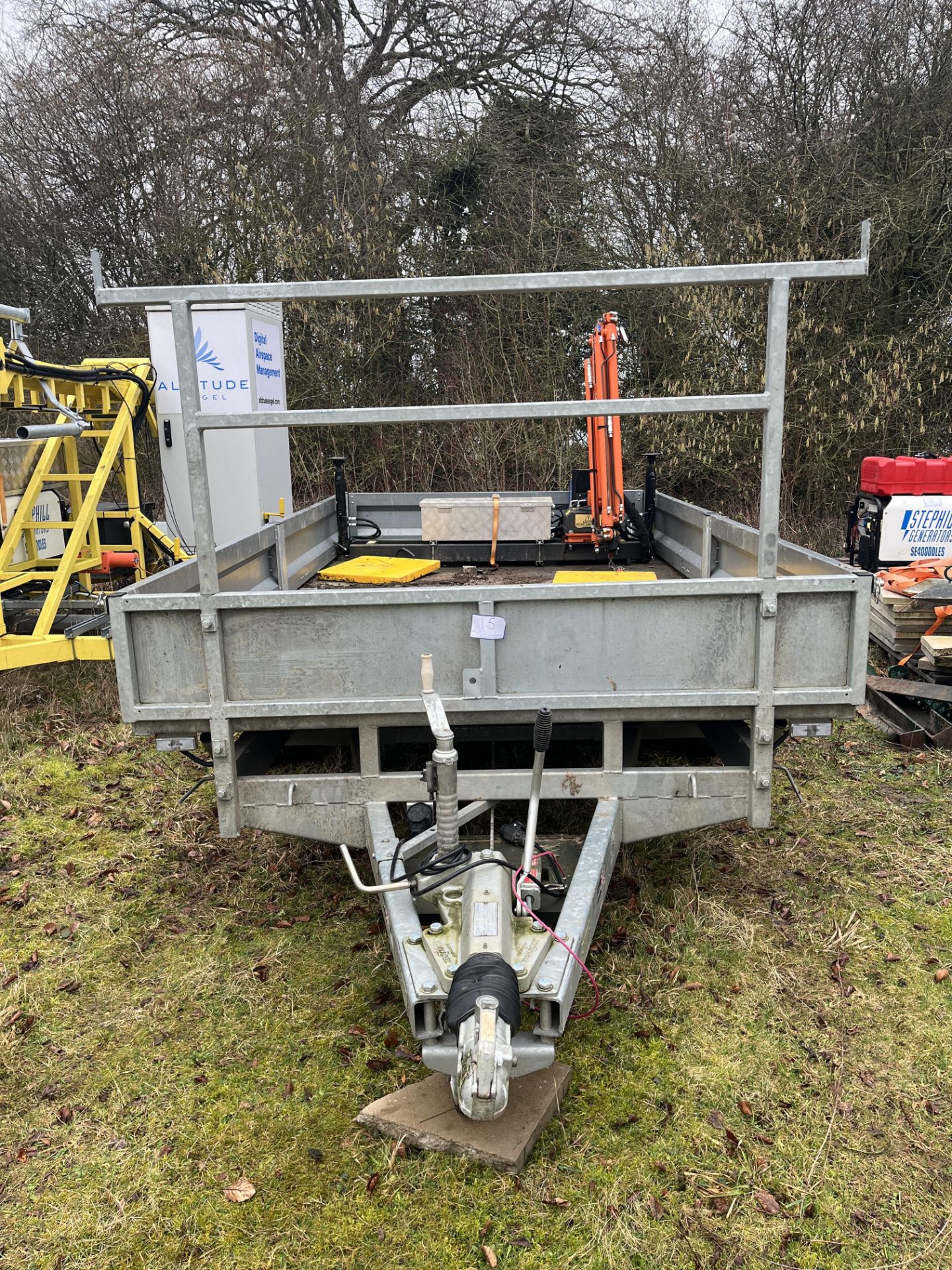 Indespension 3.5t Triple+I105:M105 Lock Twin Axle Trailer with Custom Fitted Penny Hydraulics PH110S