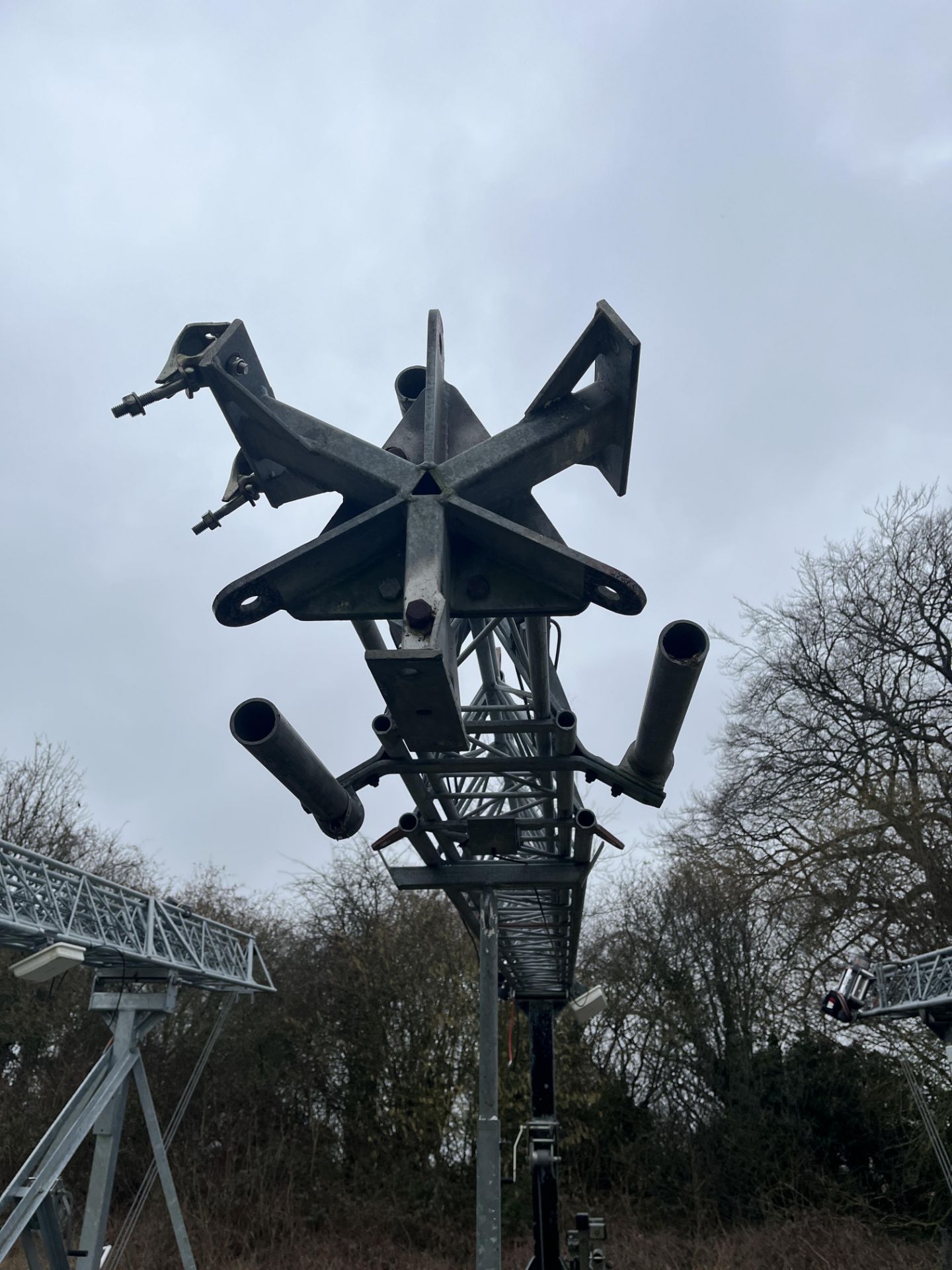 Versatower 18m Lattice Tower on Elliot Group Trailer with Fitted Warrior Winches Winch and Zyxel Box - Image 4 of 8