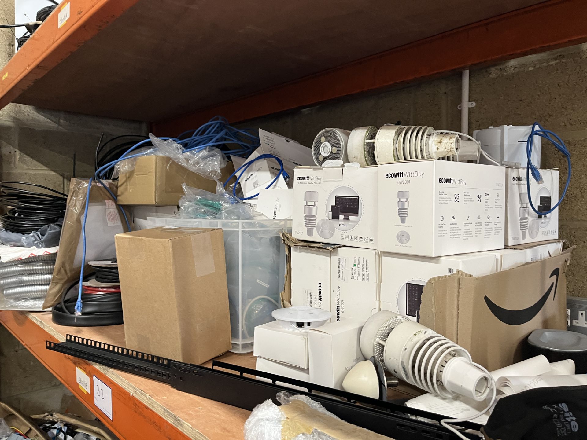 Contents of Racking Comprising a Quantity of Miscellaneous Items to Include Cable, Batteries - Image 5 of 11