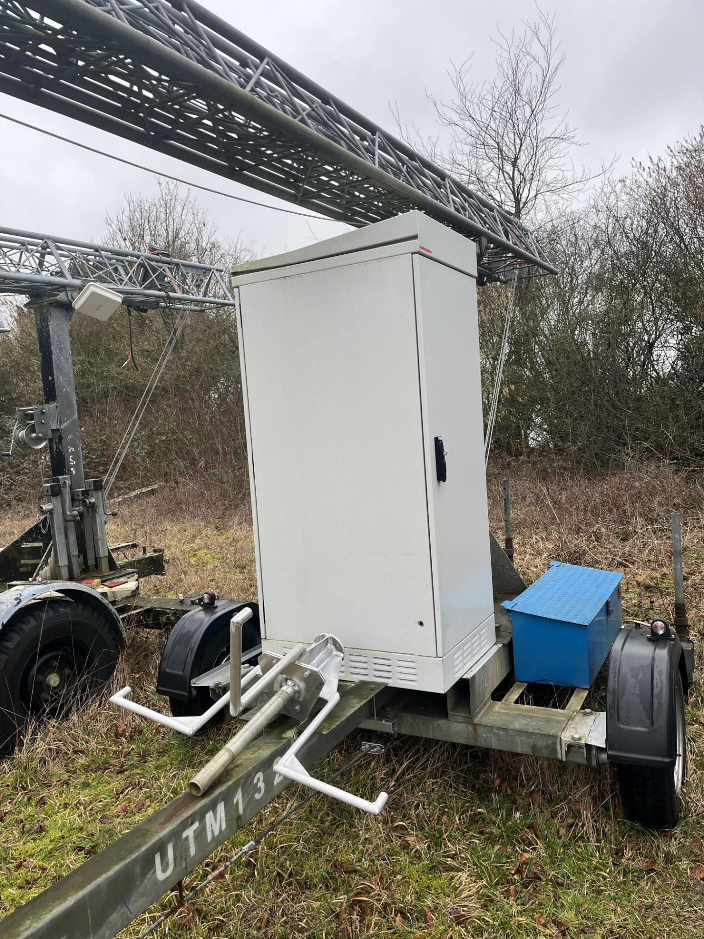 Versatower 30m Lattice Tower on Strumech Versatower 26359 Trailer S/N M100 with Fitted Cabinet - Image 3 of 16