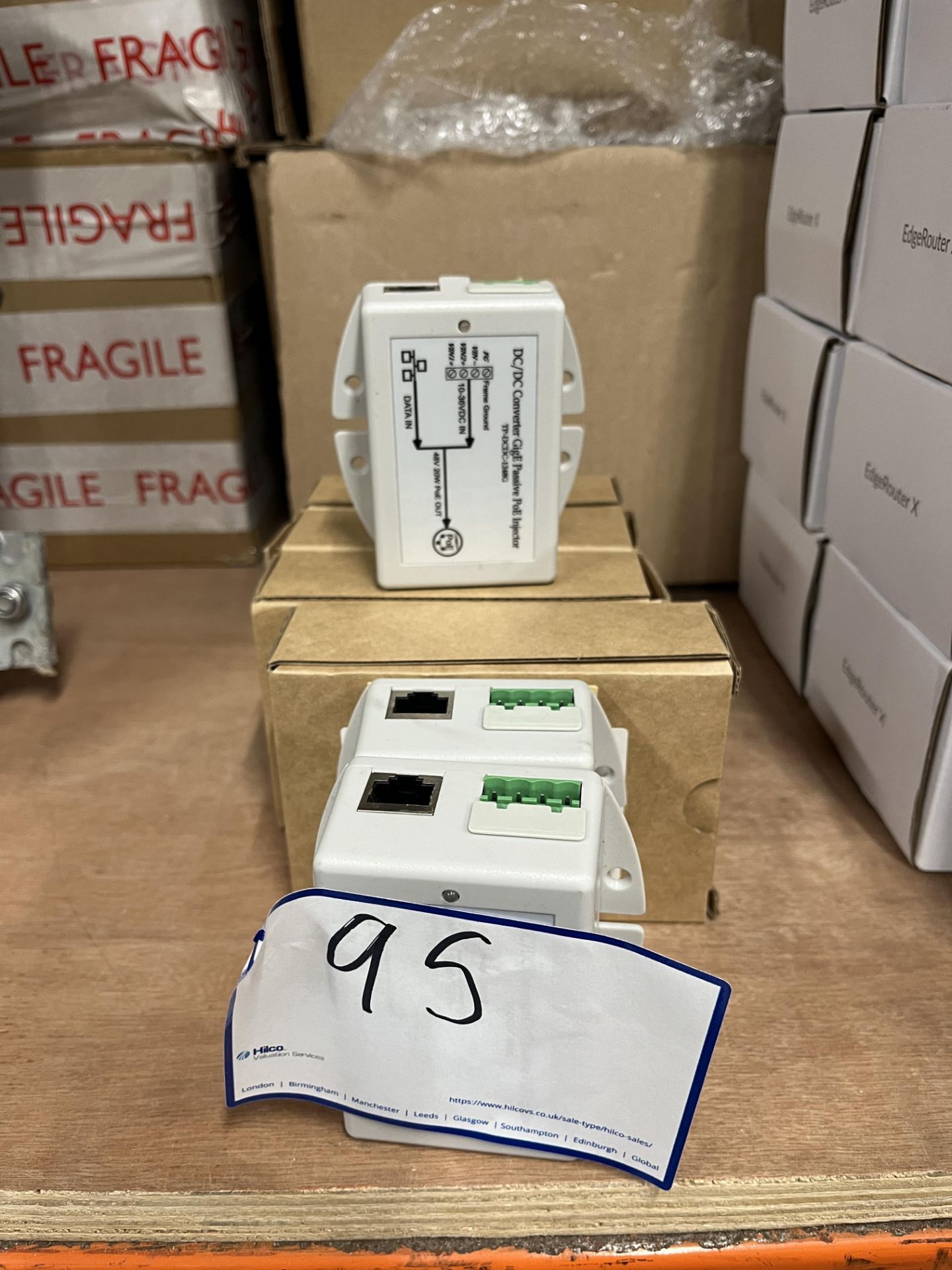 7 x Tycon Power TP-DCDC-1248G Passive POE Injector. LOCATION: Overton