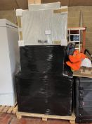Pallet Comprising Small Server Cabinets (80cm x 55cm x 55cm). LOCATION: Overton