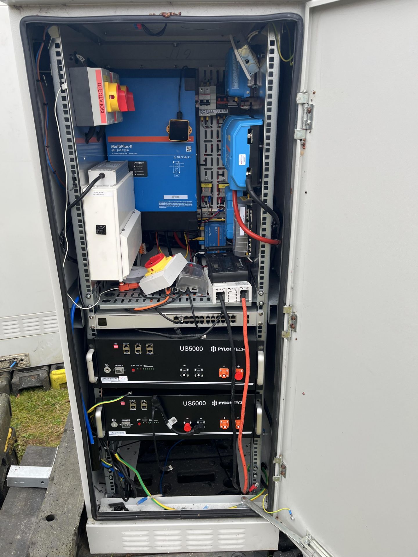 Cabinet Comprising 2 x Pylontech US5000C Power Packs, Victron Energy MPPT 150 / 35 Smart Solar Charg - Image 2 of 8