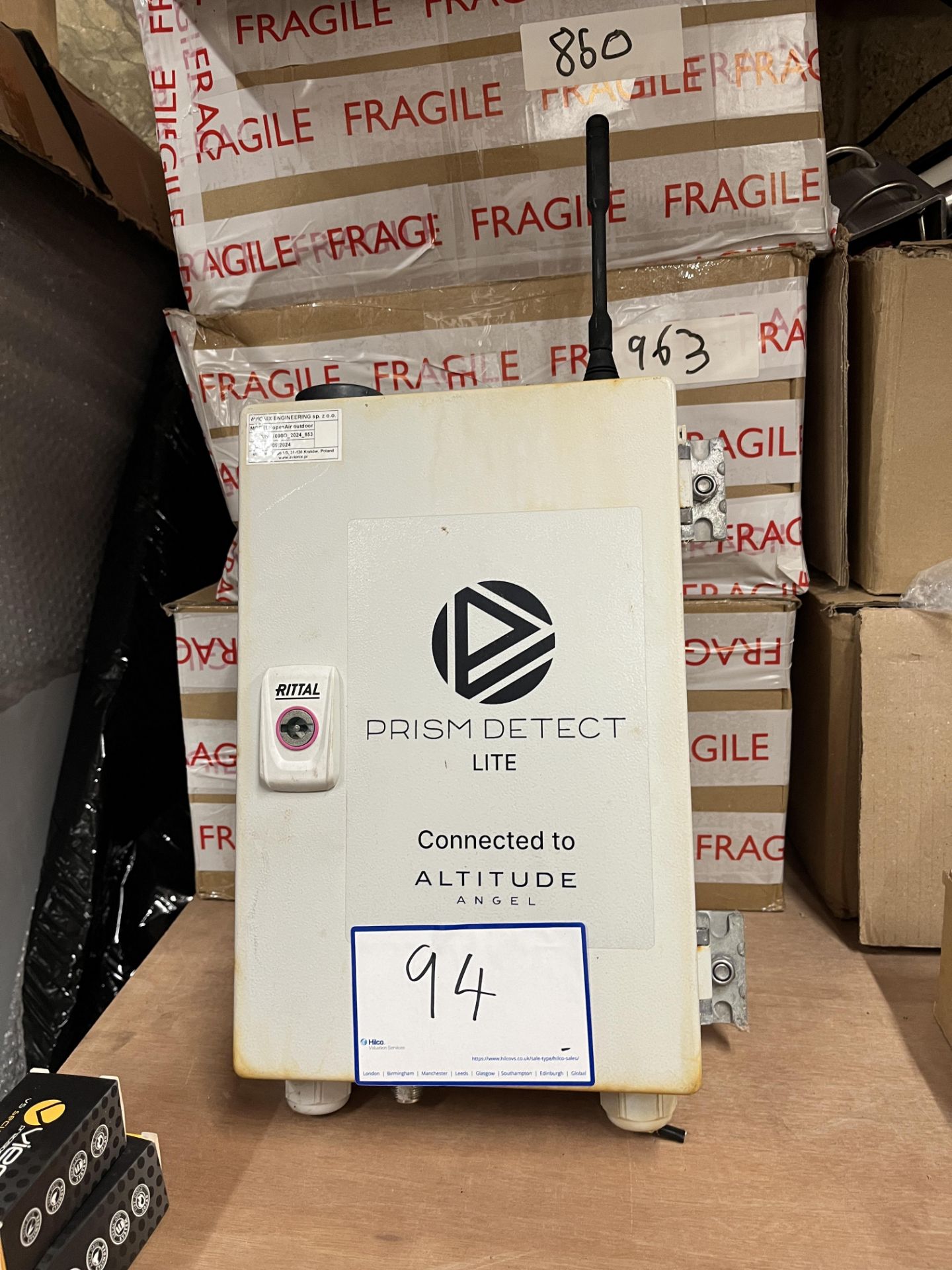 7 x Avionix Openair Outdoor ADSB Receiver. LOCATION: Overton