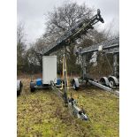 Versatower 30m Lattice Tower on Strumech Versatower 26359 Trailer S/N M100 with Fitted Cabinet